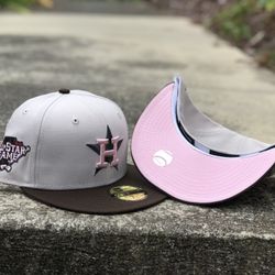 Houston Astros Mocha Pink Brim Limited Fitted 7 1/8