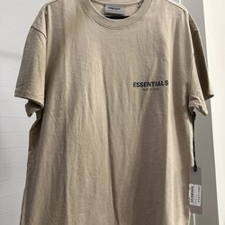 Fear of God Essentials SSENSE Exclusive Jersey oversized T-shirt (Size: XS, Color: Linen)