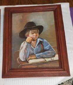 S. Kuck Amish Boy & Girl print