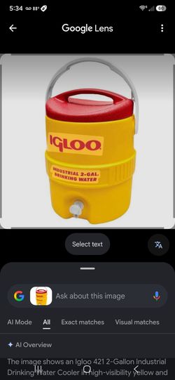 Brand new! Igloo 2-Gallon Industrial Drinking Water Cooler