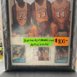 Frame 3 Of The Best Players Ever- Autograph 