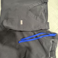 FIGS Scrubs Set XL Charcoal Gray