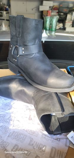 Men Leather Boots Size 13 worn once