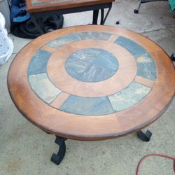 ROUND/RECTANGLE WOOD & IRON TABLES