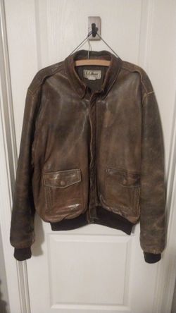 Leather Bomber Jacket