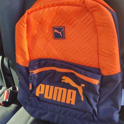 New Puma backpack blue and orange