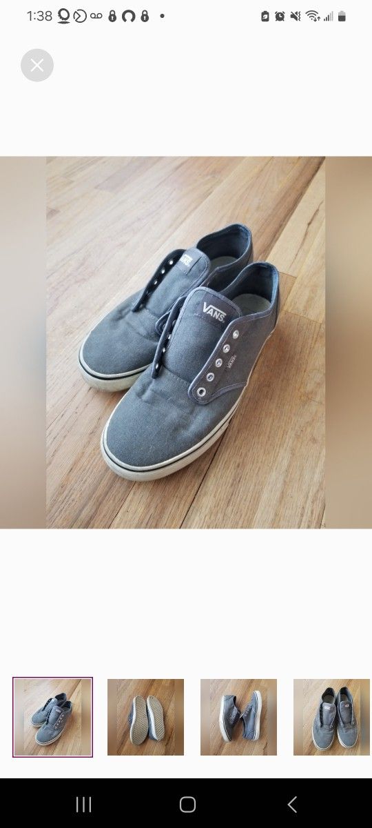 Grey VANS Era classic Sz 10.5