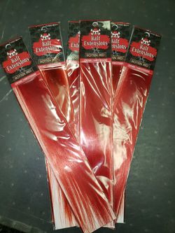 Red hair extensions