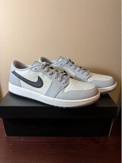 Jordan 1 Retro Low Golf 'Wolf Grey' Size 10 DD9315-002