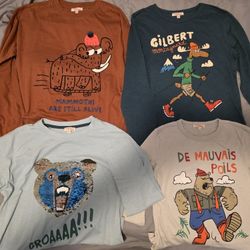 100% Cotton Kids Long Sleve Graphic Tees