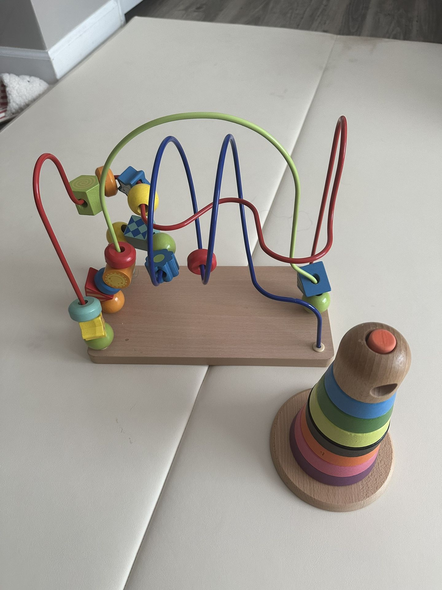 Wooden Educational Circle & Stack Toys for Toddlers