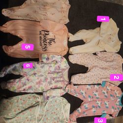 0-3 Month Girl  Clothing for all or see details for individual 