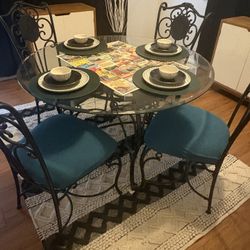 Glass Table Set 