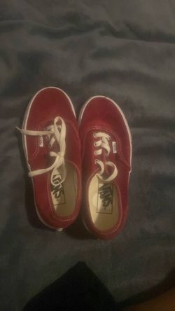 Vans Authentic Red Canvas Sneakers