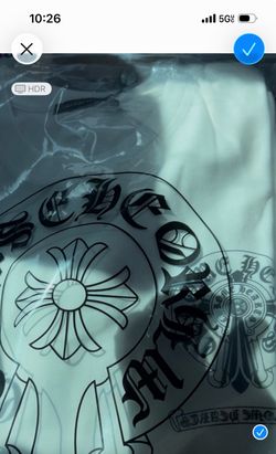 White plain chrome hearts  shirt