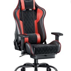 Seenda GCPro-10 Gaming Chair, Big and Tall Video Game Chair with Footrest, High Back Ergonomic Computer Desk Chair Height Adjustable with Headrest  an