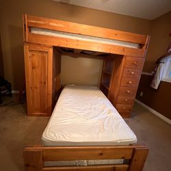 Wooden Twin Bunk Beds