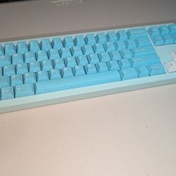 TKD Cycle 7 Custom Keyboard, WS Purquoise, SP Stars, Fully Built & Ready to Use