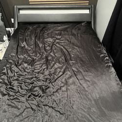 Full Size Bed Frame With LED