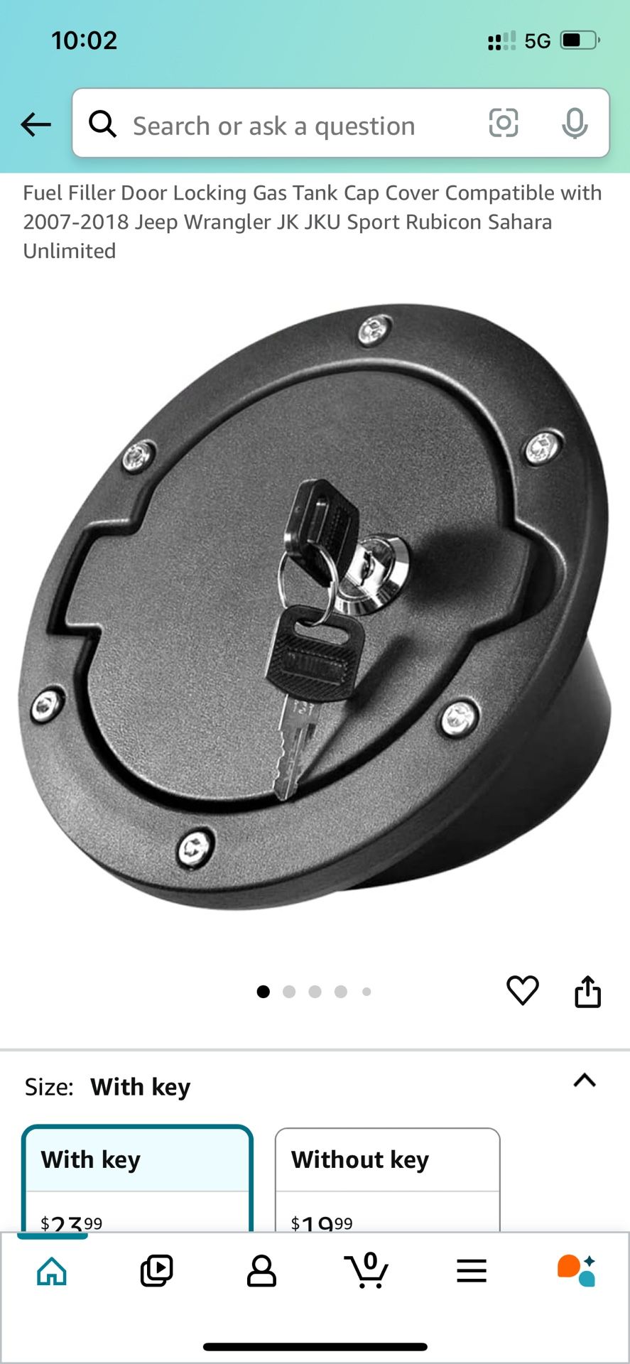 New Jeep Wrangle Fuel Filler Door Locking