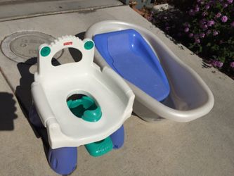 Baby bath and potty training toilet