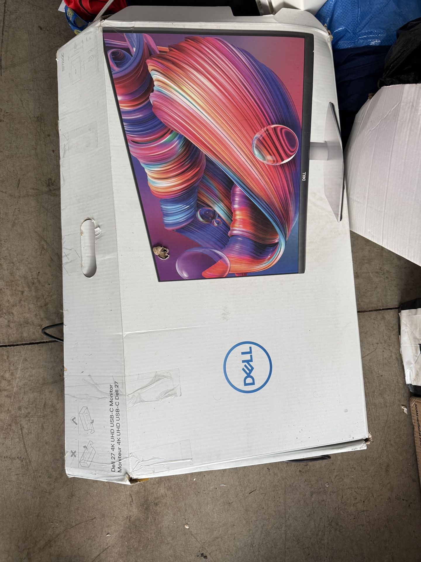 Dell 27” 4K UHD USB-C Monitor – Ultra HD IPS Display with Box and Cable