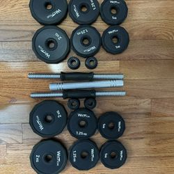 Dumbbell sets 17kgs total in weight