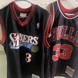 Scottie Pippen And Allen Iverson Jersey