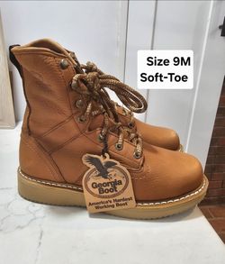 Georgia Soft Toe Work Boots Size 9
