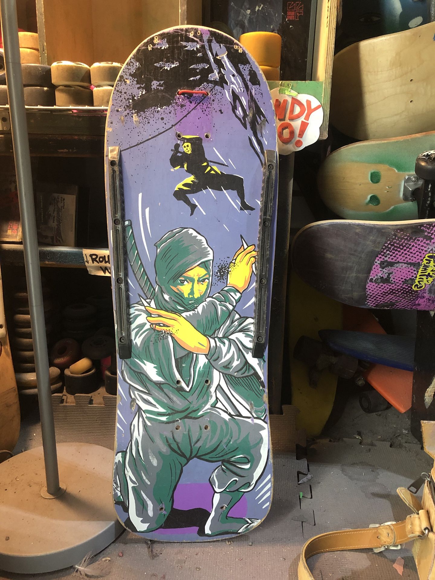 Vintage Ninja Old School Skateboard Deck