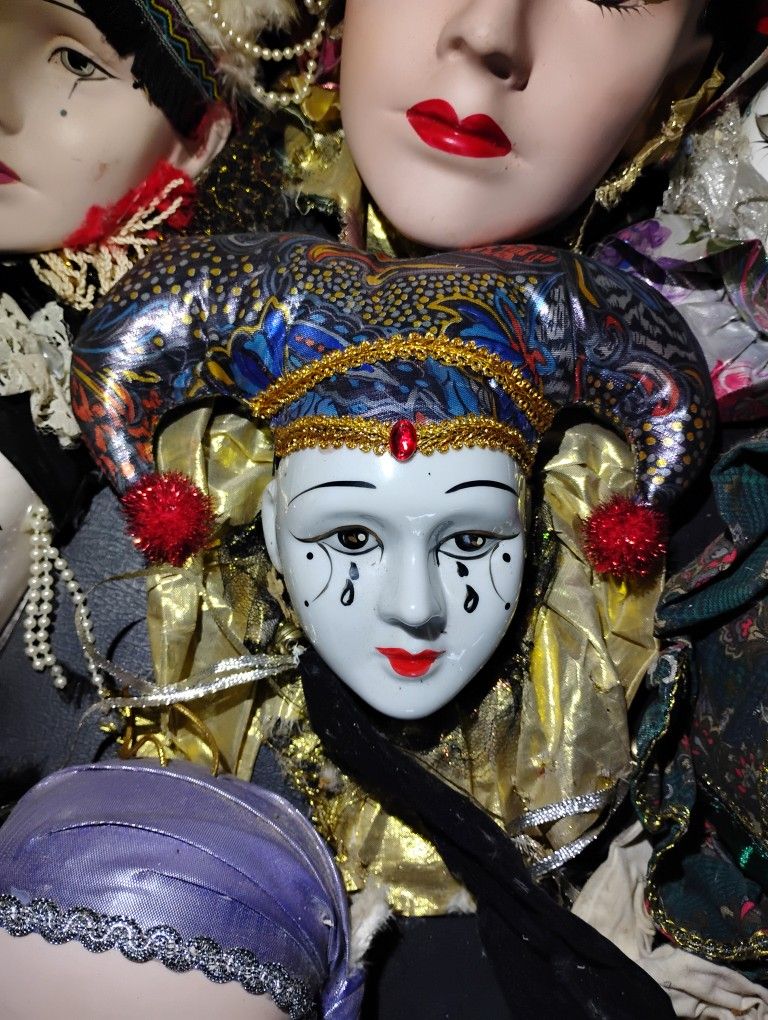 Porcelain Faces 13 In All, Will Sell Separately or all For113