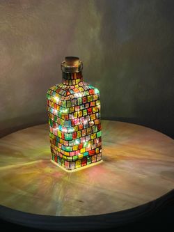 Painted Liquor Bottle