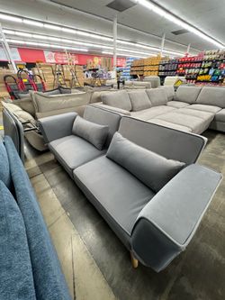 Velvet Futon Sofa / Bed
