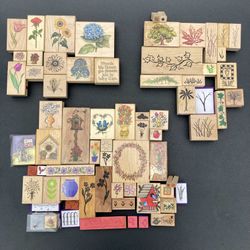 Large Collection Of Assorted Rubber Stamps