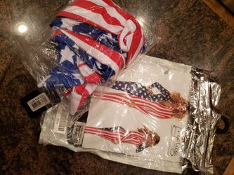 Red White And Blue Zip Up Jumpsuit 4th July SM