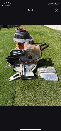 Ridgid skill saw and Ridgid Vacum