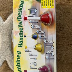 Rhythm Band RB107 KidsPlay 8-note Combined Hand/Desk Bell Set