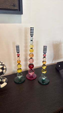 MacKenzie-Childs Fairy Tale Glass Candlestick