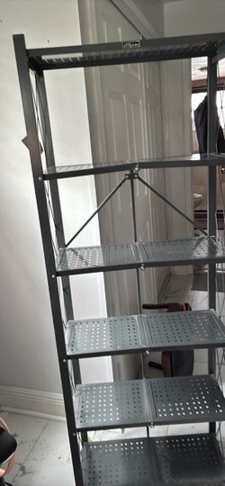 Origami Folding Metal Storage Shelf Unit
