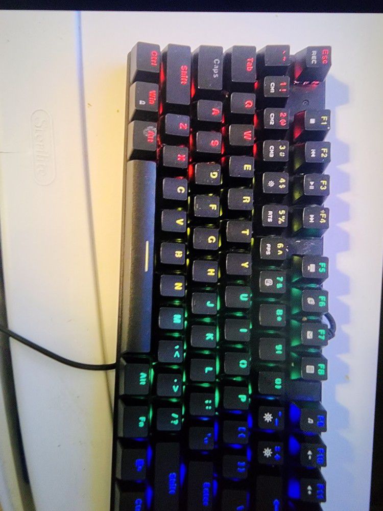 Keyboard And Mouse Blue Keys 