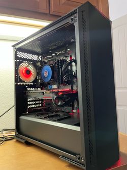 Red and Black Gaming PC