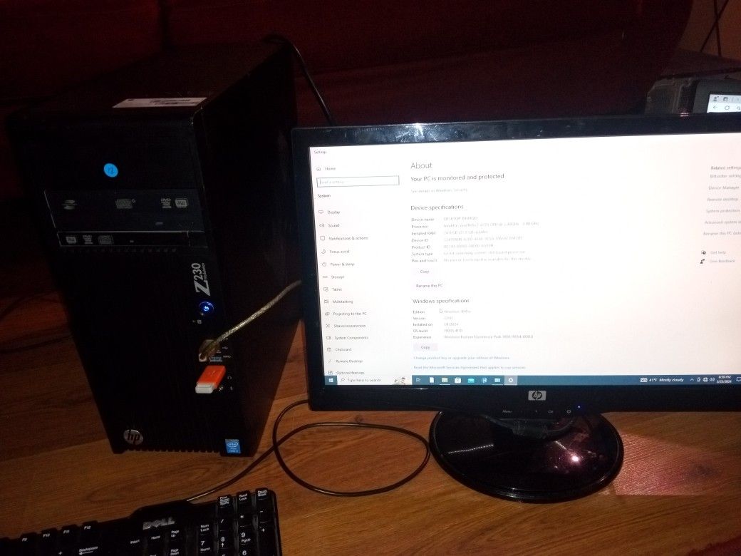 HP Core I7 4770 24gb. 1tb HD Windows 11