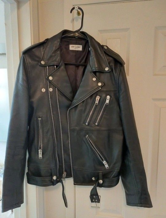 Saint Laurent Black Leather Jacket