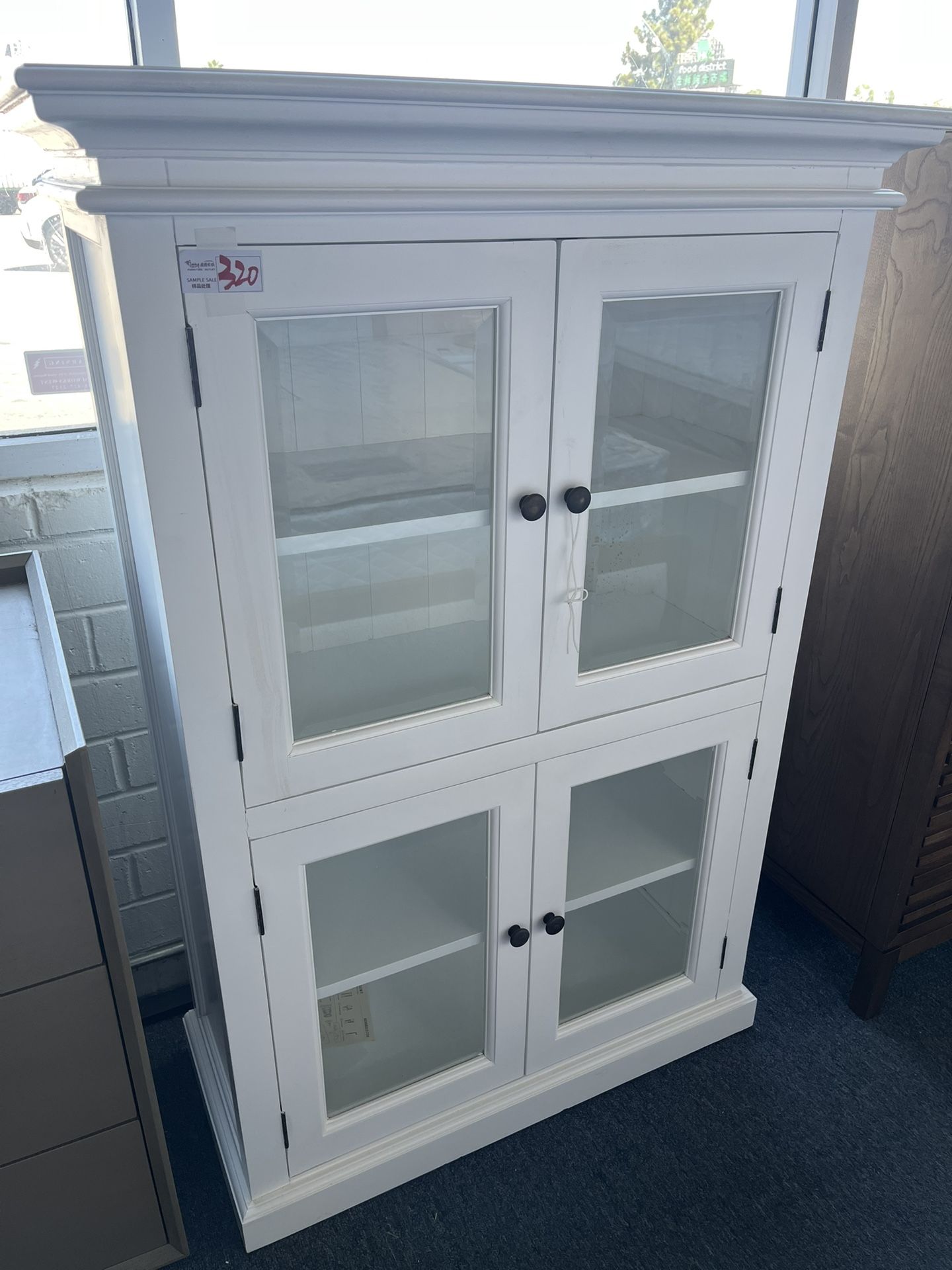 36”White cabinet，$320