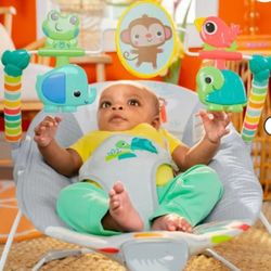 Vibrating Baby Bouncer with Toys