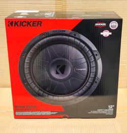 Kicker CompVT CVT12 Shallow 12" Subwoofer 4-Ohm 900 Watts 52CVT124 🚨 Payment Options Available 🚨 No Credit Needed 🚨