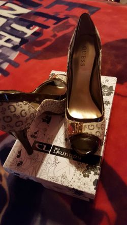 Wow looking good GUESS heels