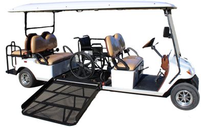 Hydraulic Wheelchair Ramp For Golf Cart