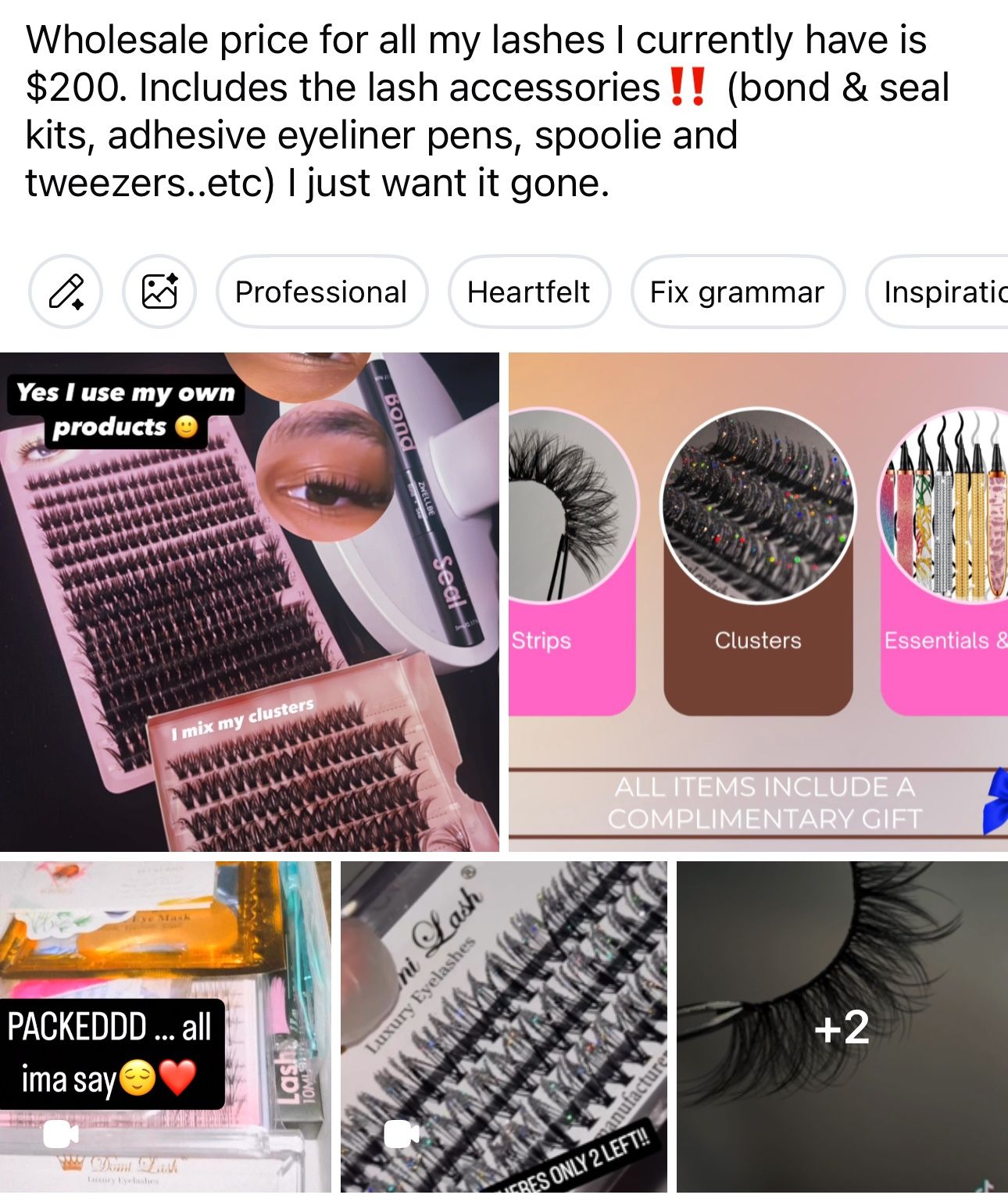 Lashes wholesale Bundle