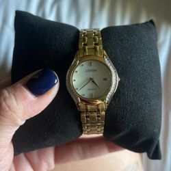 Citizens Gold Diamond Watch 